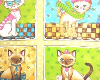 Tecido Autocolante - Animais 016