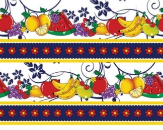 Tecido Autocolante - Flor e fruto 105