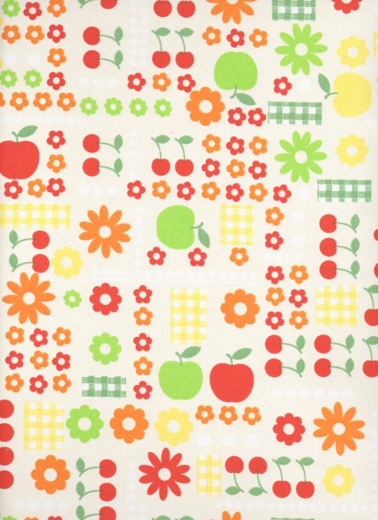 Tecido Autocolante - Flor e fruto 035