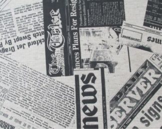 Tecido Autocolante Impermeável - Jornal 001