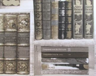 Tecido Autocolante Impermeável - Livros 001