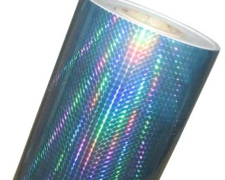 Adesivo Holográfico - Triângulo Azul Claro
