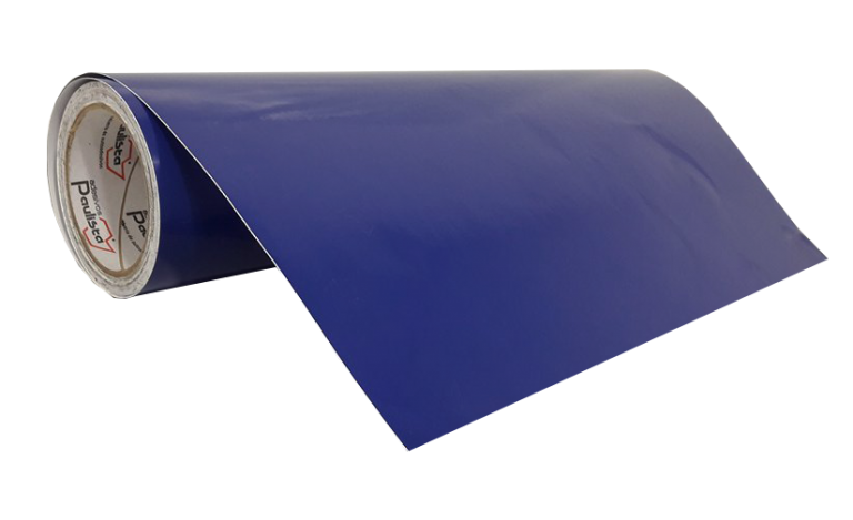 Adesivo Vinil PVC - Azul Marinho - Alto Brilho