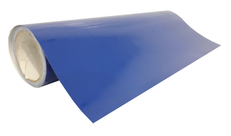 Adesivo Vinil PVC - Azul Médio - Alto Brilho