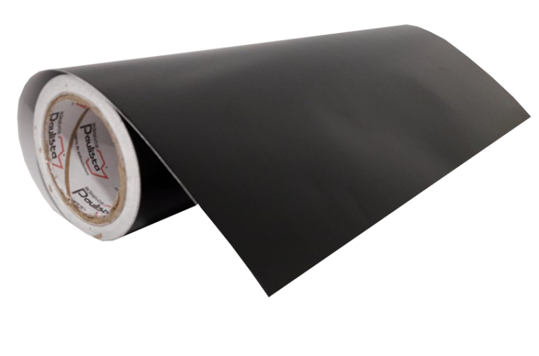 Adesivo Vinil PVC - Preto - FOSCO
