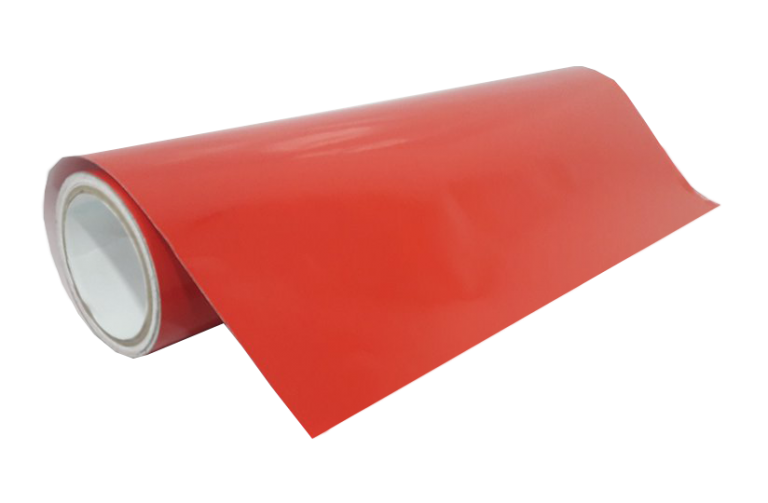 Adesivo Vinil PVC - Vermelho Vivo - Alto Brilho