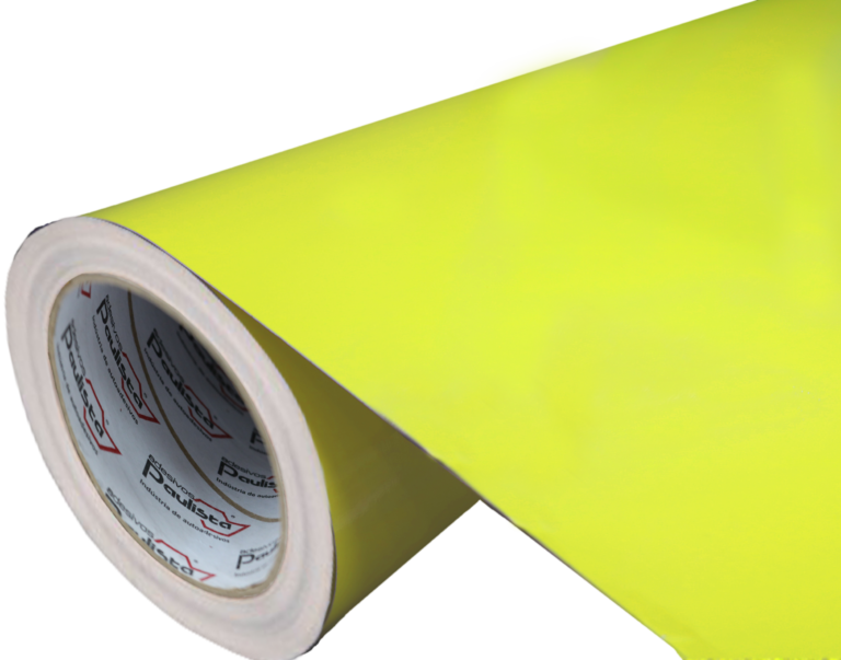 Adesivo Vinil PVC - Amarelo Real - Alto Brilho