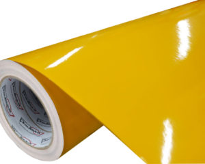 Adesivo Vinil PVC - Amarelo Médio - Alto Brilho