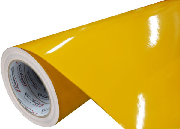 Adesivo Vinil PVC - Amarelo Médio - Alto Brilho