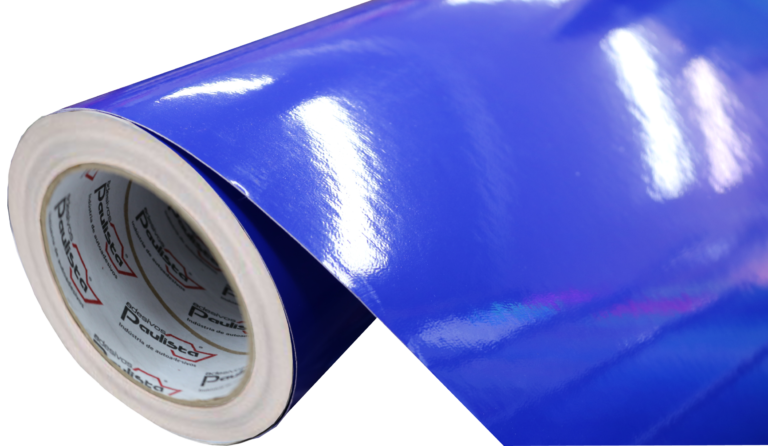 Adesivo Vinil PVC - Azul Cobalto- Alto Brilho
