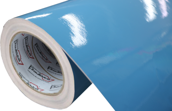 Adesivo Vinil PVC - Azul Gelo - Alto Brilho