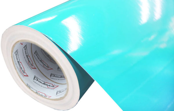 Adesivo Vinil PVC - Azul Ártico - Alto Brilho