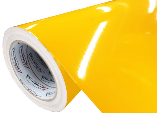 Adesivo Vinil PVC - Açafrão - Alto Brilho