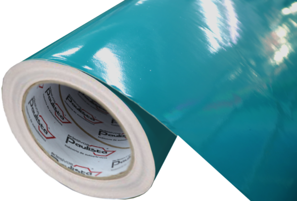 Adesivo Vinil PVC - Verde Petróleo - Alto Brilho