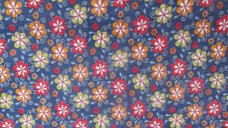 Tecido Autocolante Cretone - Flor e Fruto 04