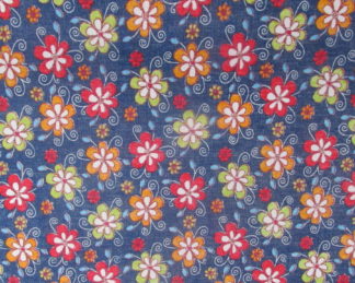 Tecido Autocolante Cretone - Flor e Fruto 04