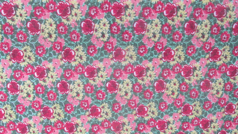 Tecido Autocolante Cretone - Flor e Fruto 05