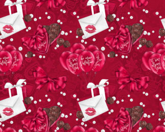 Tecido Autocolante Digital - Love 01