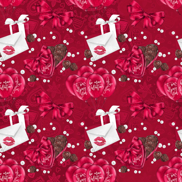 Tecido Autocolante Digital - Love 01