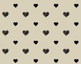 TECIDO AUTOCOLANTE IMPERMEÁVEL - Heart Bege