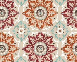 Tecido Autocolante Jacquard - Suzani Azul