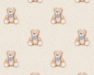 TECIDO AUTOCOLANTE IMPERMEÁVEL - Teddy Azul