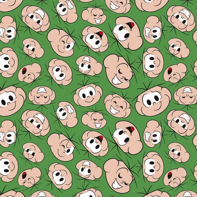 Tecido Autocolante - Turma da Mônica - Rostinho Cebolinha