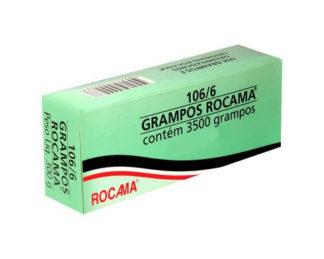 Grampos Rocama 106/6 caixa com 3500 unidades