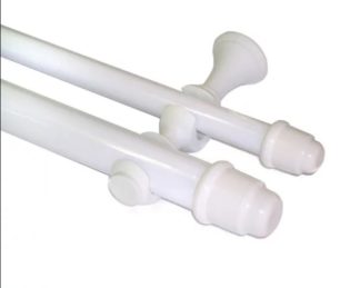Varão de cortina branco 2 metros duplo