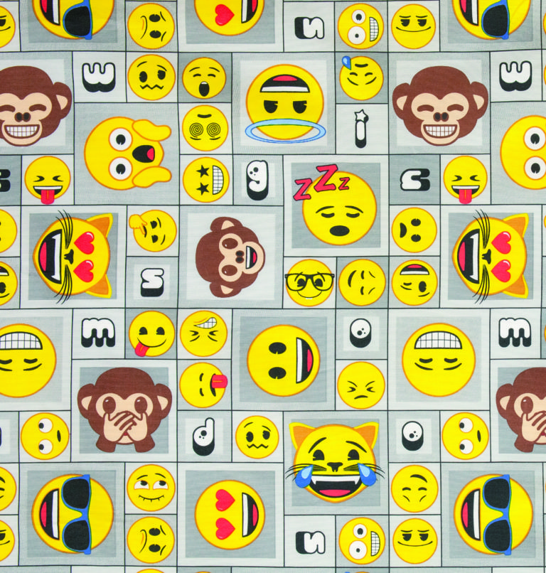 Tecido Autocolante Impermeável - Emoji 07