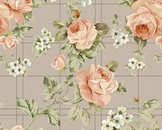 Tecido Autocolante Impermeável - Linho Floral 23