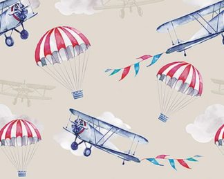 Tecido Autocolante Impermeável - Avião