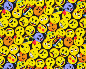 Tecido Autocolante - Emoji 07