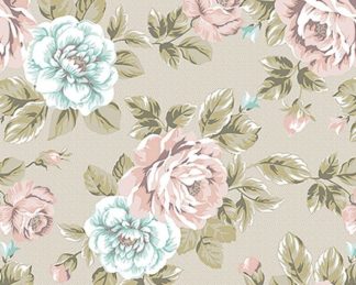 Tecido Autocolante Impermeável - Linho Floral 17