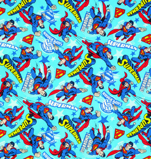 Tecido Autocolante - Super Homem