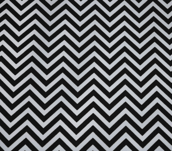 Tecido Autocolante - Zig Zag Chevron Preto